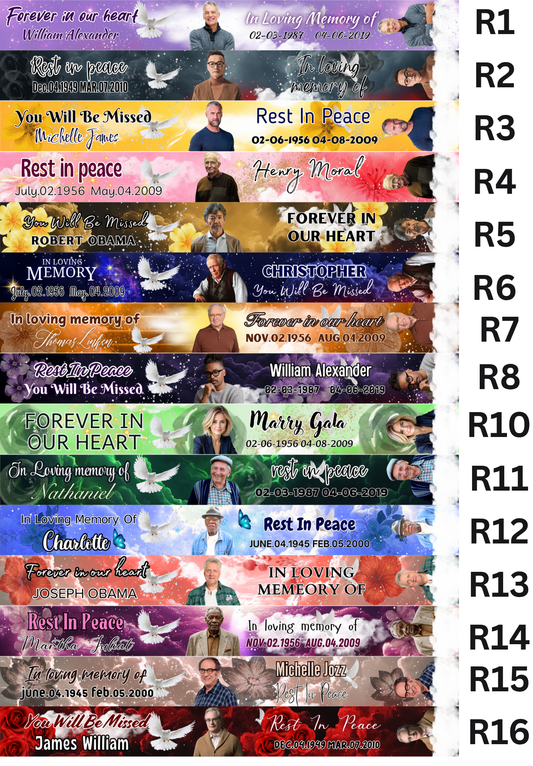 Memorial Ribbon (Min Order of 12)