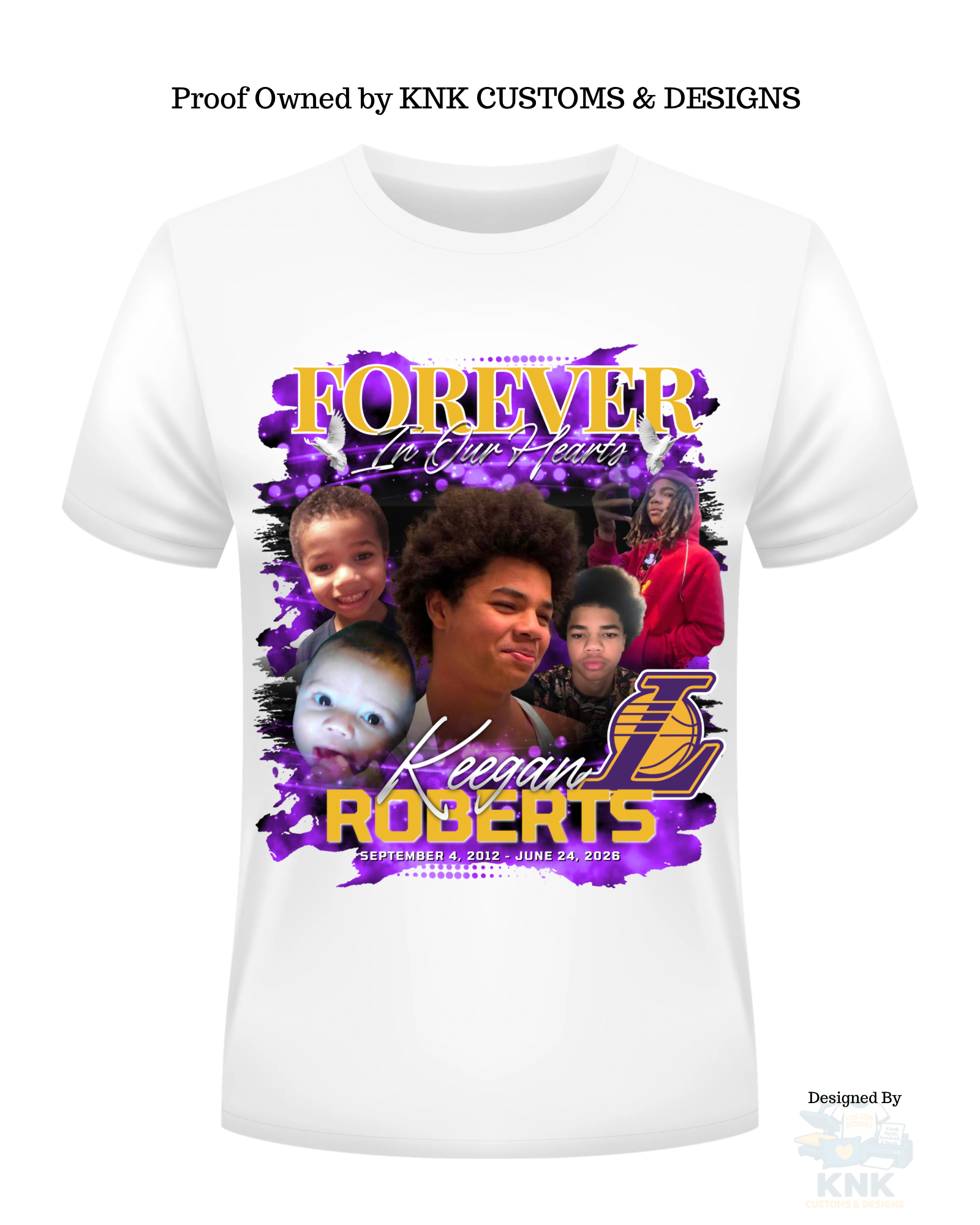 Keegan's Memorial Shirt